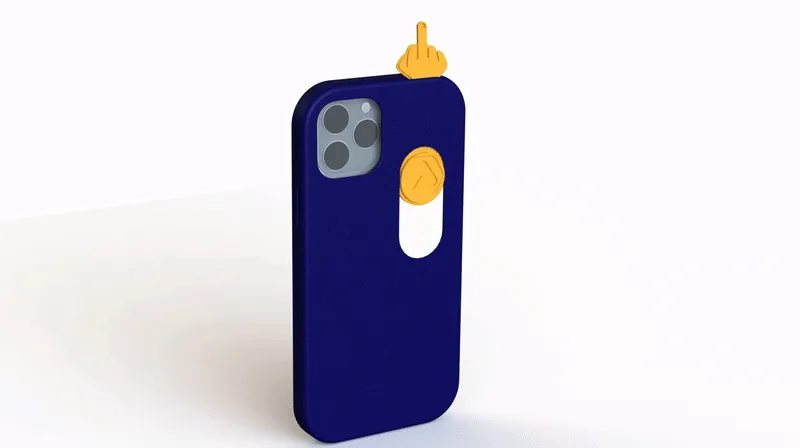 Iphone 14 Pro Max Case - Sliding Middle Finger - Other Hobby & DIY, in stock in India