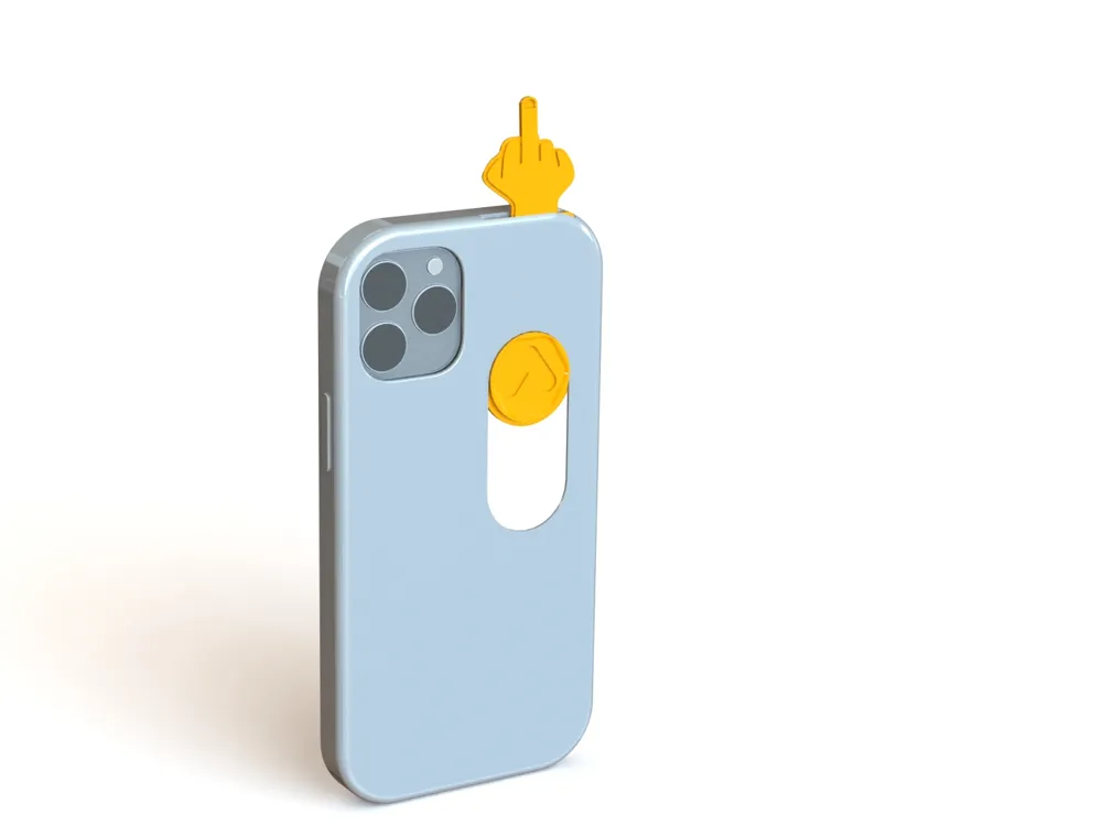 Iphone 15 Pro Max Case - Sliding Middle Finger - Other Hobby & DIY, in stock in India