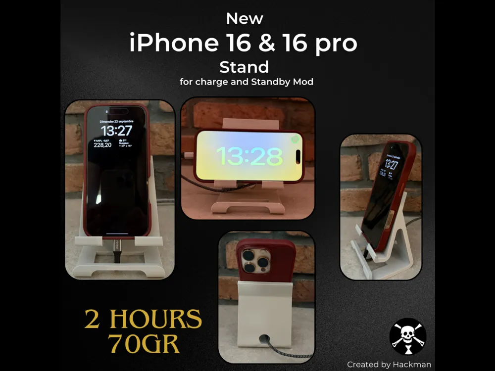 iPhone 16 & 16 Pro Stand (charge and standby mod) - Electronics, in stock in India