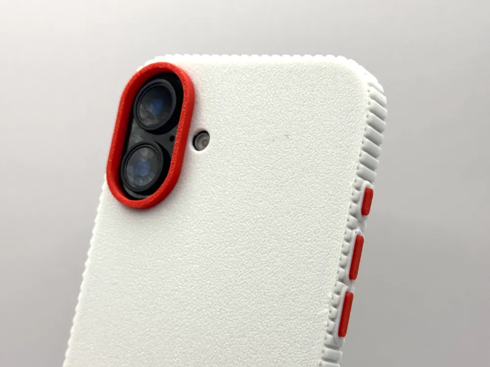 iPhone 16 Plus Zigzag Case Customizable Button