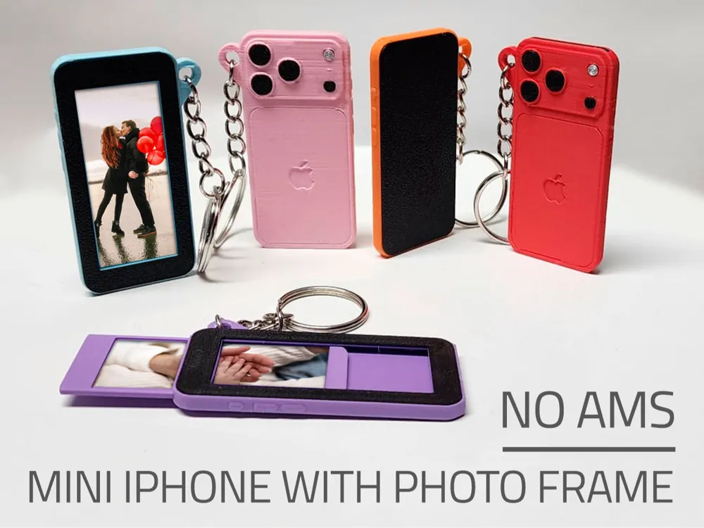 iPhone 17 Pro Max | Mini Apple Keychain with photo