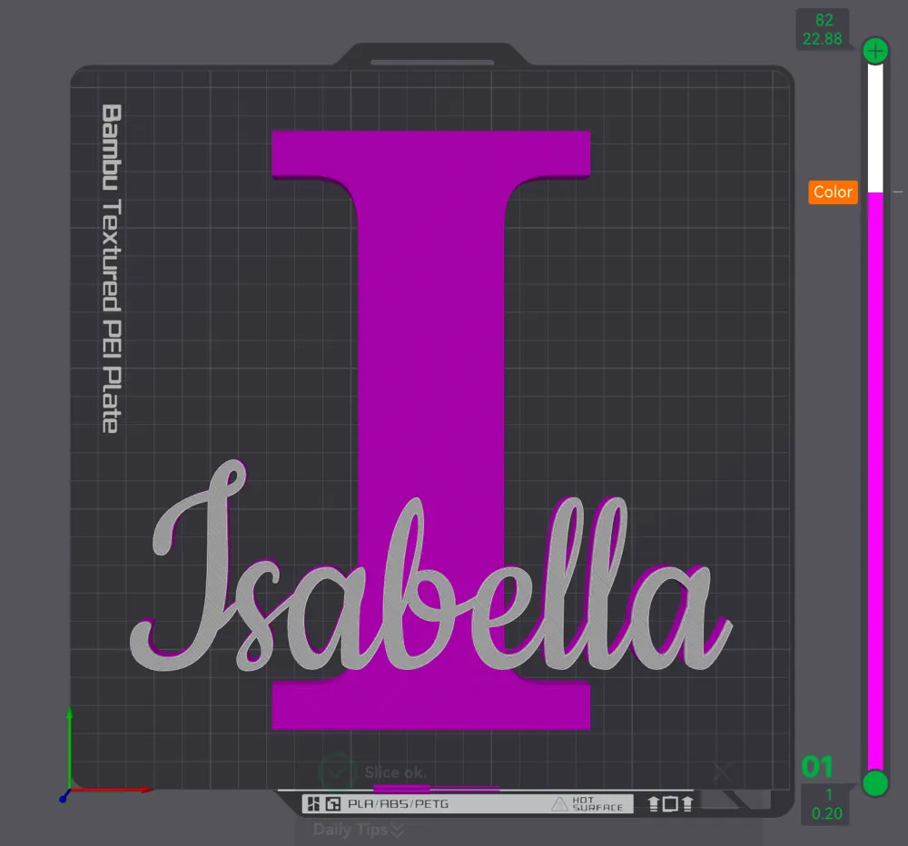 ISABELLA name ornament sign nametag, photo 2 of 4 - Custom & Name Signs, name tag
