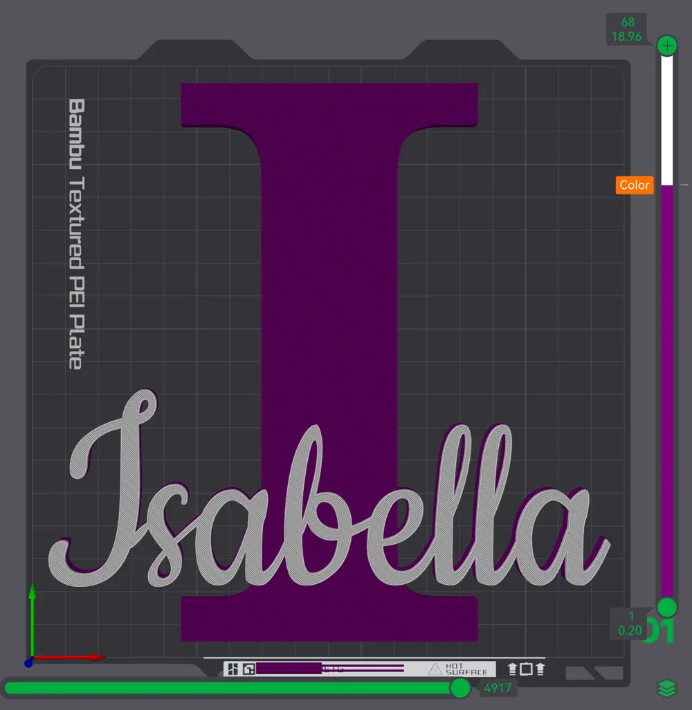 ISABELLA name ornament sign nametag, photo 3 of 4 - Custom & Name Signs, namesign