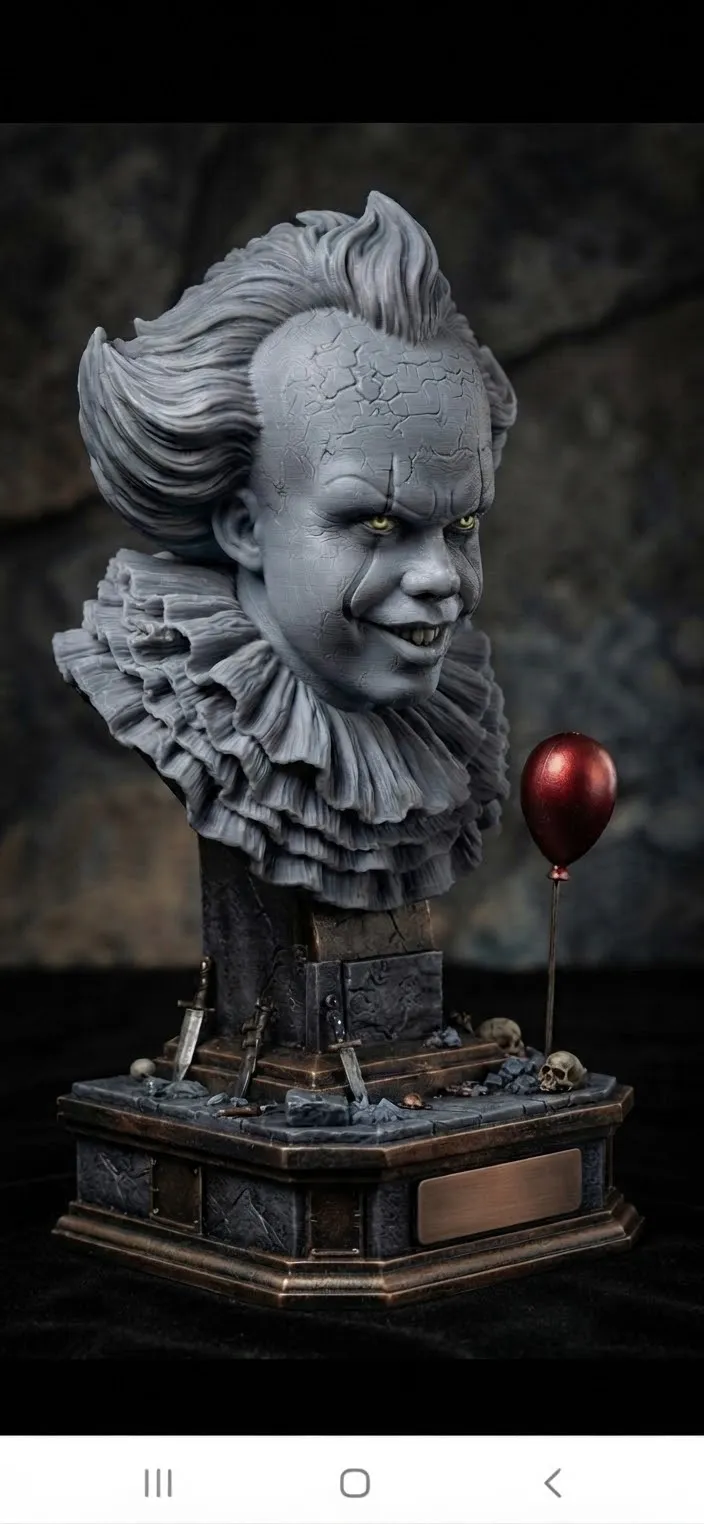 Pennywise Bust, photo 2 of 4 - Pennywise Bust Miniatures