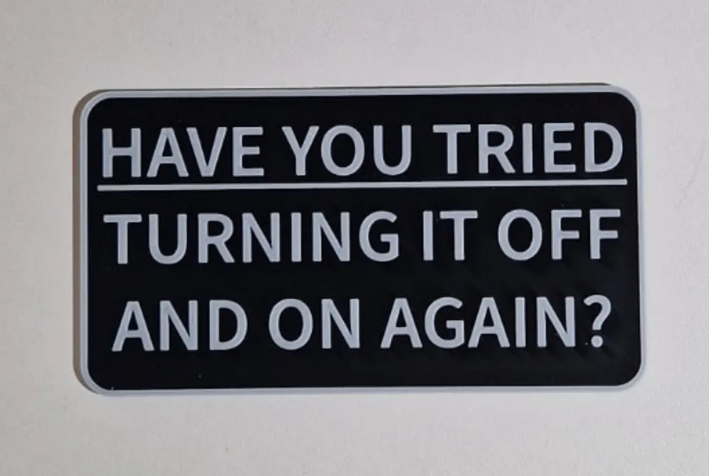 IT Office Sign / IT Crowd Sign / Tech Support, photo 3 of 4 - Signs & Logos, onoff