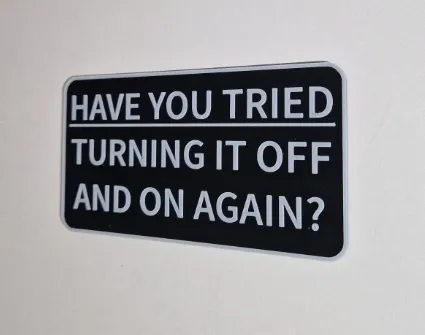 IT Office Sign / IT Crowd Sign / Tech Support, photo 4 of 4 - Signs & Logos, door