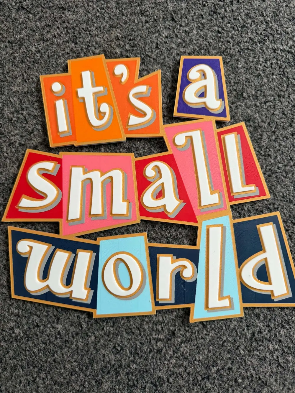 Its a small world sign, photo 2 of 4 - Its a small world sign Home Decor Items