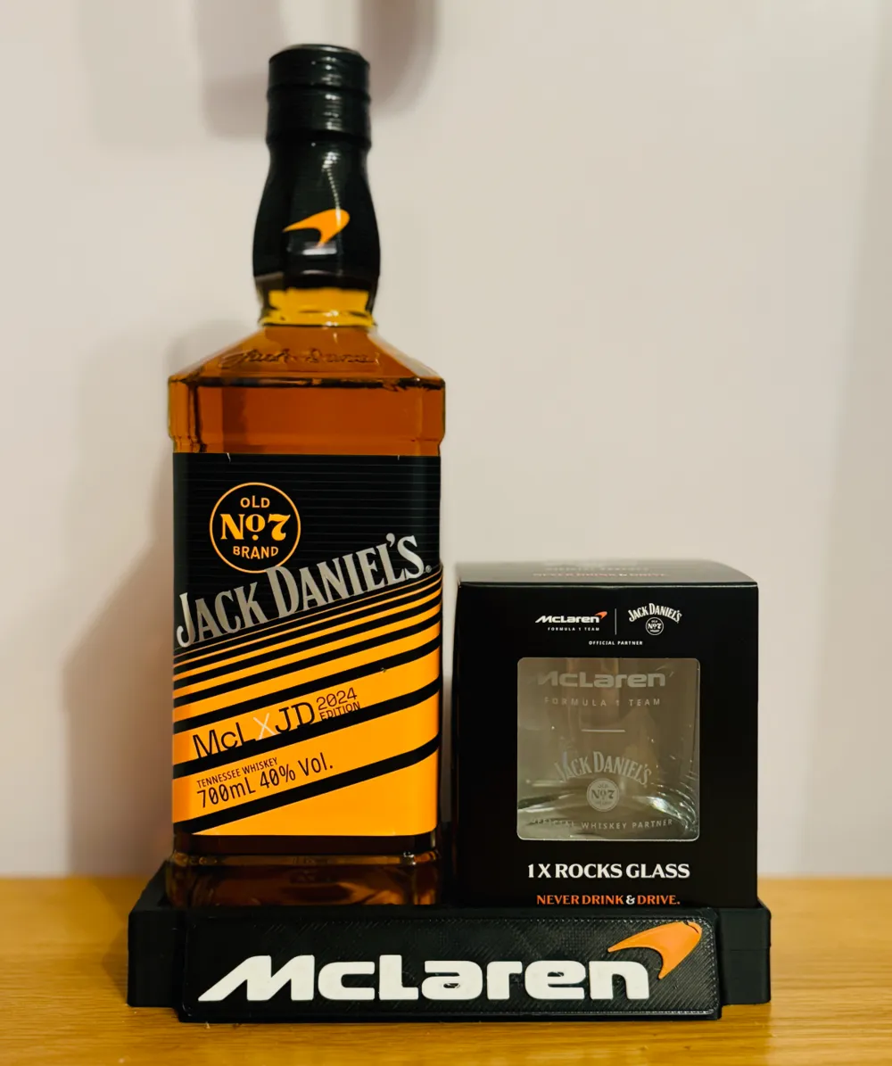 Jack Daniels X Mclaren F1 Whiskey Bottle Display, photo 2 of 4 - Cocktail & Bar Tools, logo
