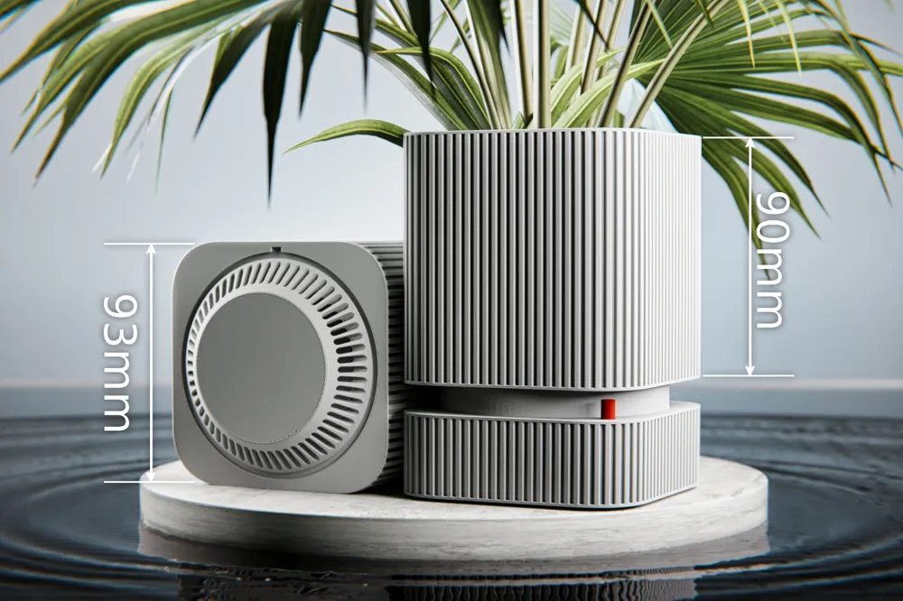 Japandi Fluted Smart Pot | Water Level Indicator, photo 4 of 5 - Levels & Plumb Tools, ribbed pot