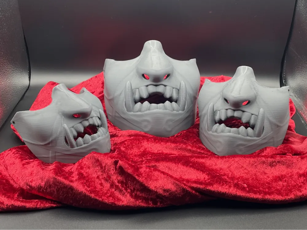 Japanese Inspired Ronin Orc Half Mask