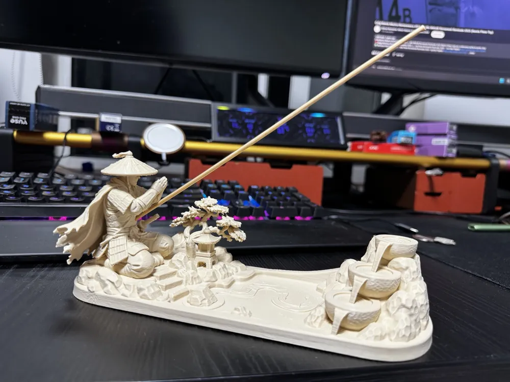 Japanese Samurai Incense Holder, photo 2 of 4 - Japanese Samurai Incense Holder Household