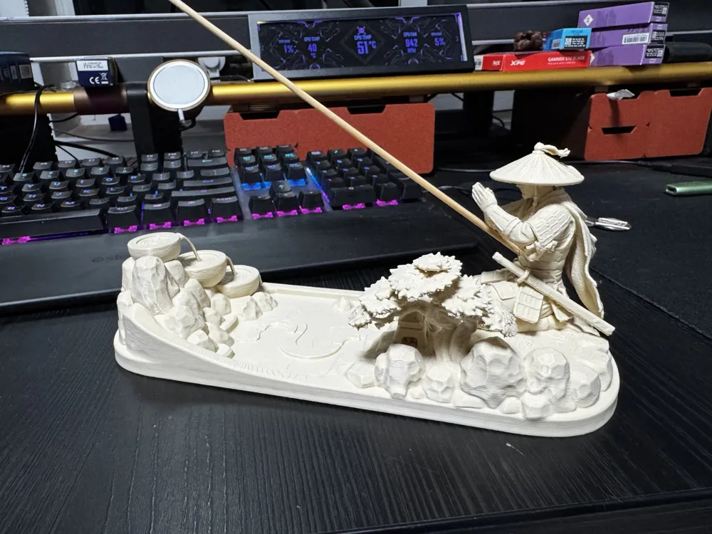 Japanese Samurai Incense Holder, photo 4 of 4 - Japanese Samurai Incense Holder Household