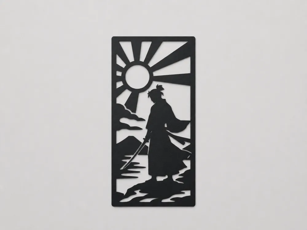 Japanese Samurai Wall Art, photo 3 of 4 - Japanese Samurai Wall Art Home Decor Items