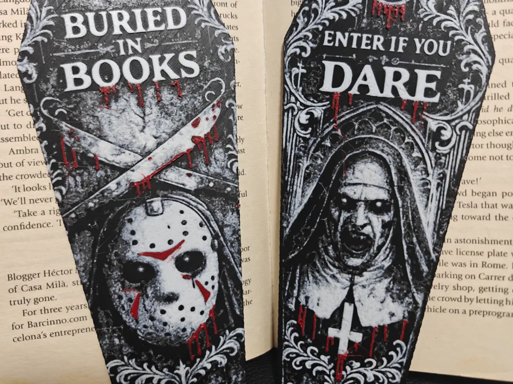 Jason & The Nun Horror Bookmark Collection, photo 4 of 4 - Jason & The Nun Horror Bookmark Collection Generative Art