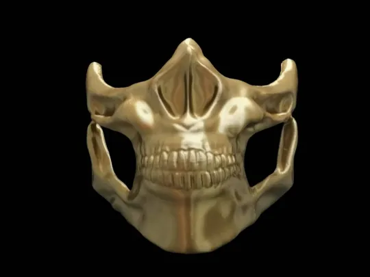 Jaw Bone Mask, photo 2 of 4 - Skull Masks, jaw mask