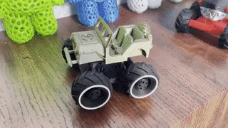 Jeep Bigfoot Toy Truck, photo 4 of 4 - Toy Cars & Vehicles, four wheel drive