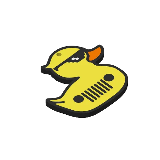 Jeep Duck Shades Keychain, another view - Truck, Tractor & Jeep Keychains, jeep accessory
