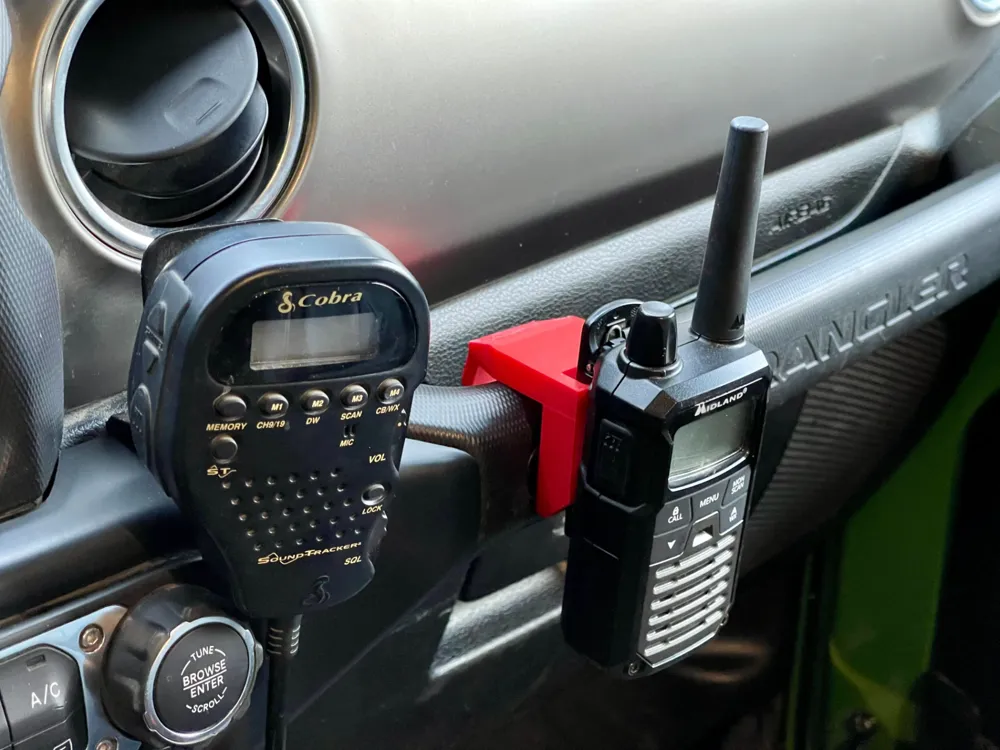 Jeep Wrangler (JL) Handle Bar Radio Clip, photo 3 of 4 - Vent Clips & Air Fresheners, mount