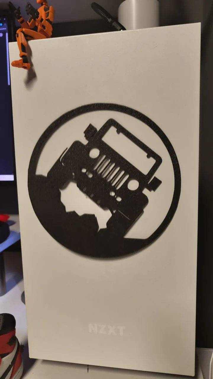 Jeep Wrangler silhouette wall art, photo 2 of 4 - Truck, Tractor & Jeep Keychains, 4x4