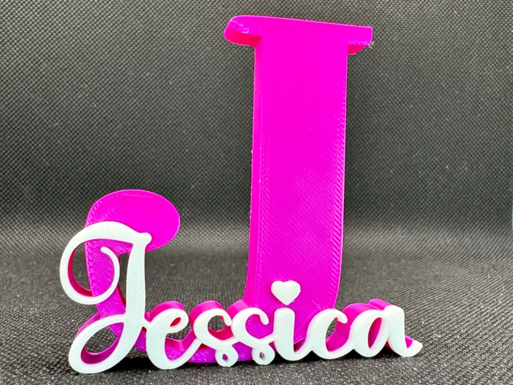 JESSICA name ornament sign nametag, another view - Custom & Name Signs, name tag