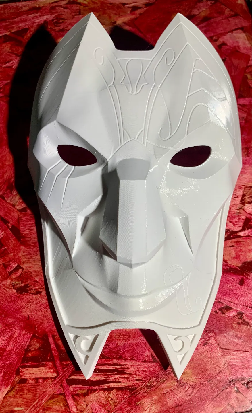Jhin Mask from league of legends, photo 3 of 4 - Jhin Mask from league of legends Props & Cosplay