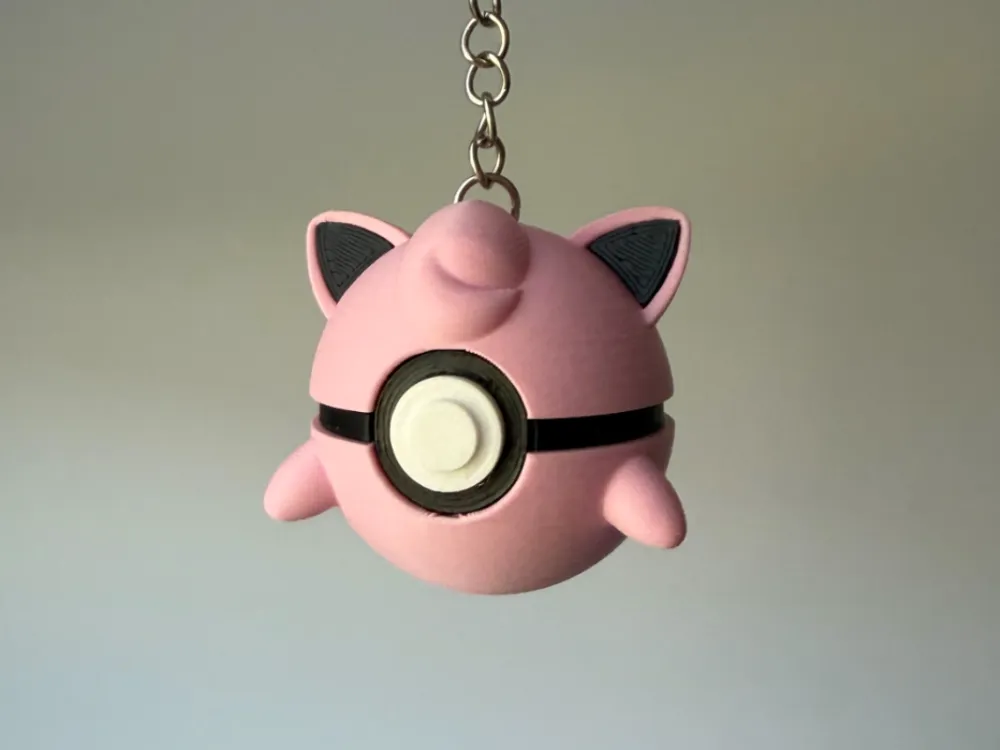 Jigglypuff Pokeball Keychain clicker, photo 3 of 4 - Jigglypuff Pokeball Keychain clicker Toys & Games