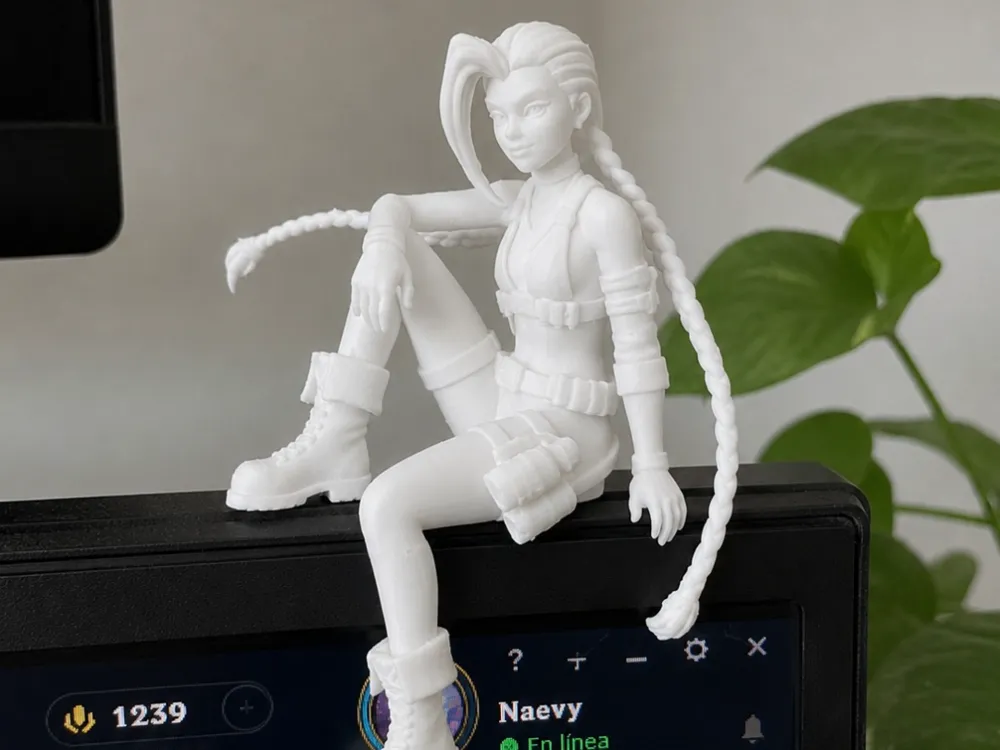 Jinx Monitor Buddy, Gamer Desk Figure