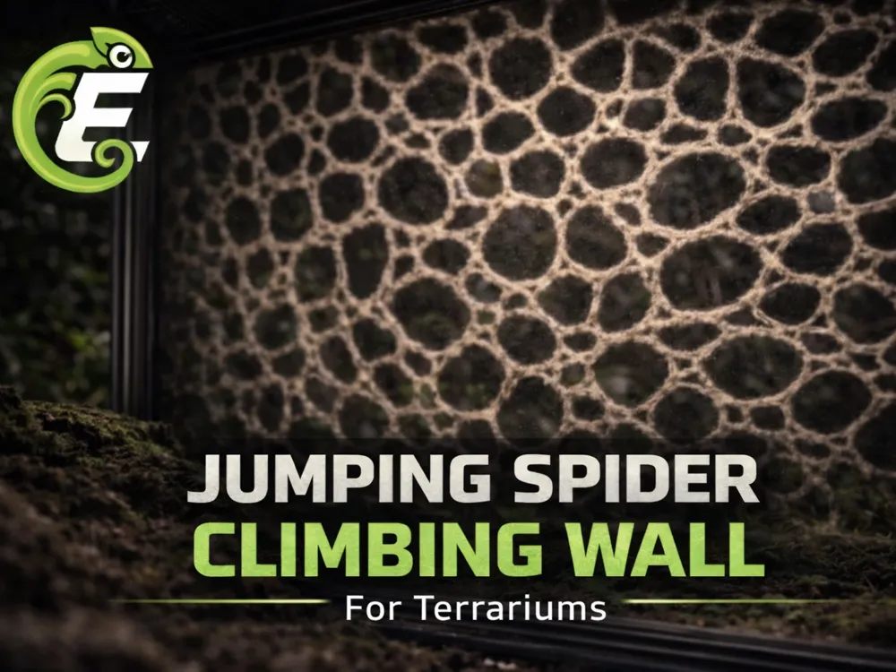 Jumping Spider Climbing Wall