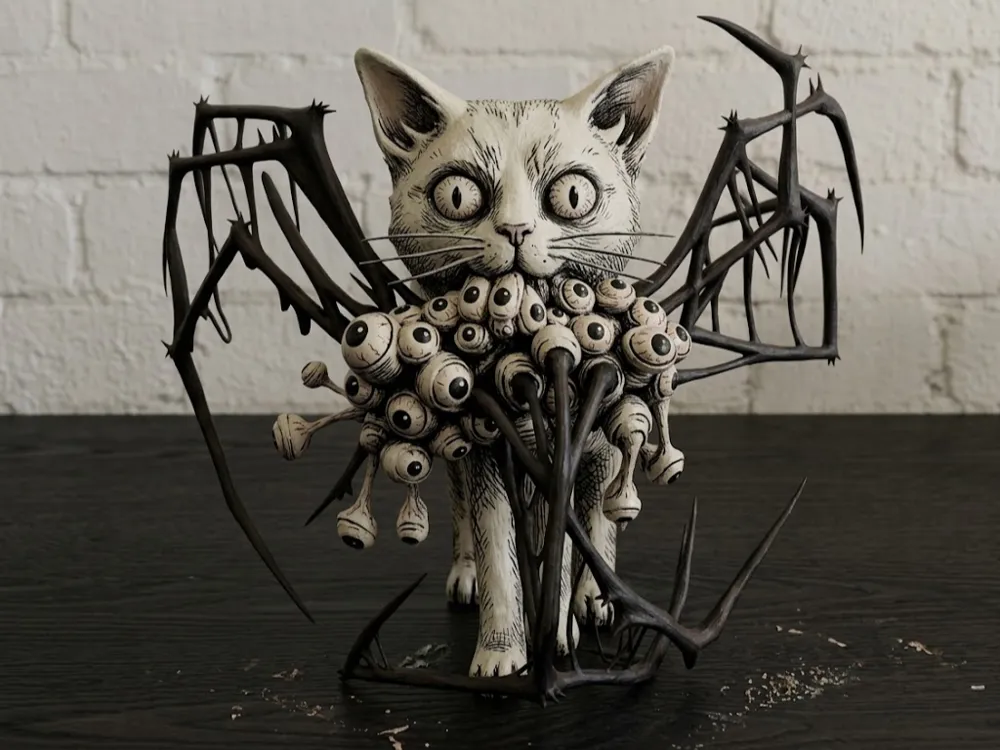 Junji Ito's Cat Diary Cat, photo 4 of 4 - Junji Ito's Cat Diary Cat Desk & Office
