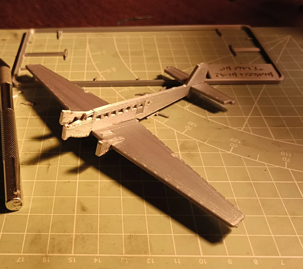 Junkers Ju52 3m Kit card - Construction Sets, in stock in India