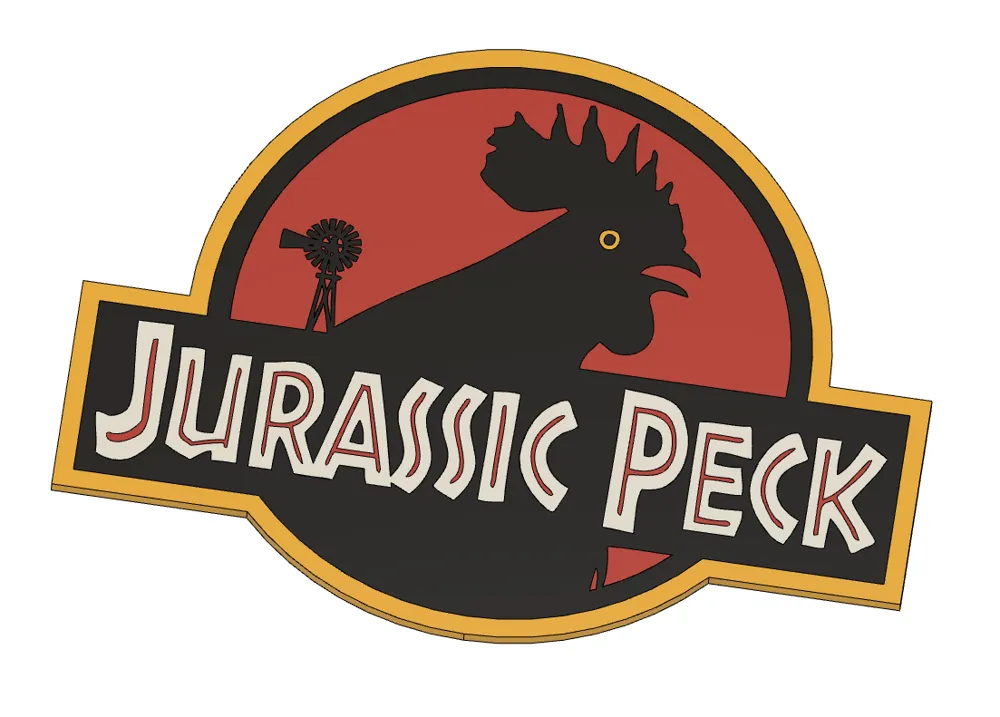 Jurassic Peck - Chicken Coop Sign