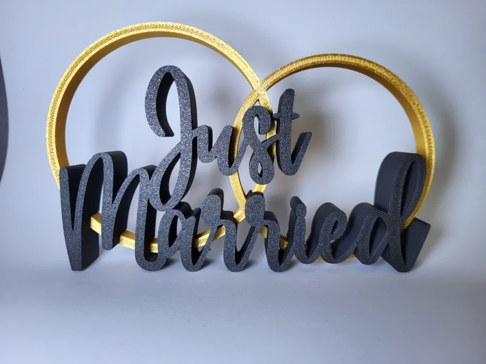 Just Married Wedding Gift, photo 4 of 4 - Just Married Wedding Gift Art