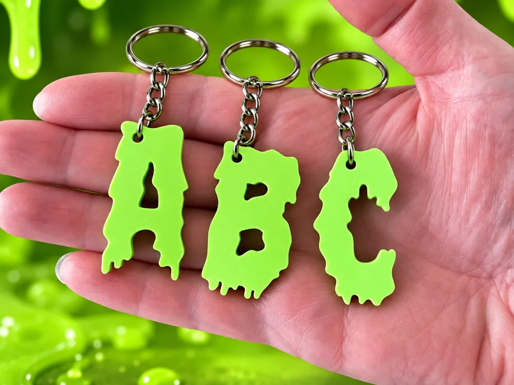 Key Chain Alphabet A-Z - Slime - Fashion Accessories, in stock in India