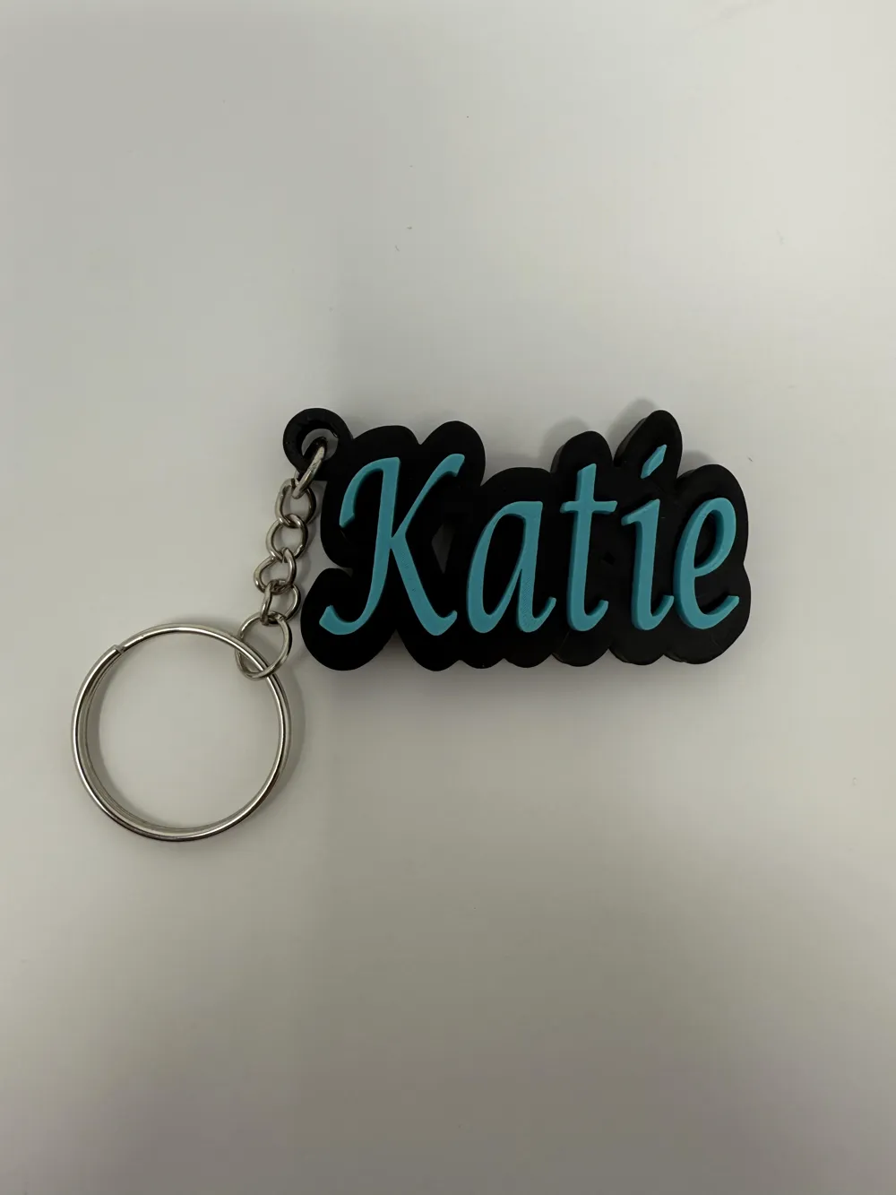 Key Chain Name Charm (Katie), photo 2 of 4 - Name & Letter Keychains, keychain