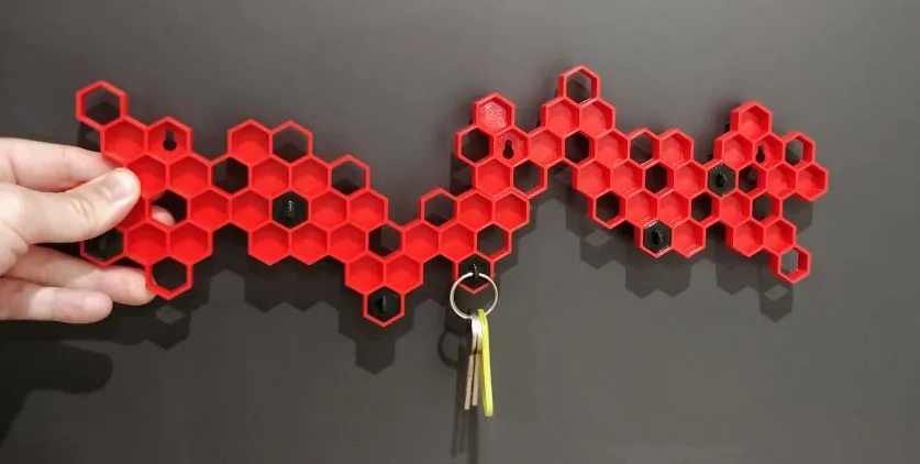 KEY HOLDER - HONEY, HEXAGON - Decor, in stock in India