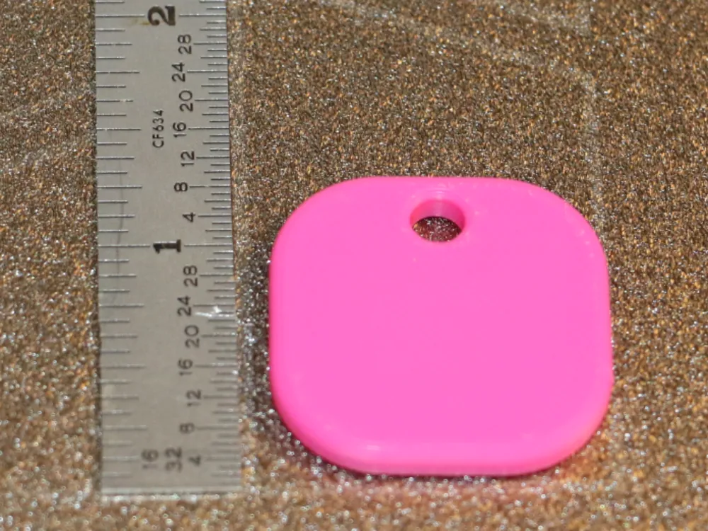 Keychain Blank 30x30mm 10mm Corners