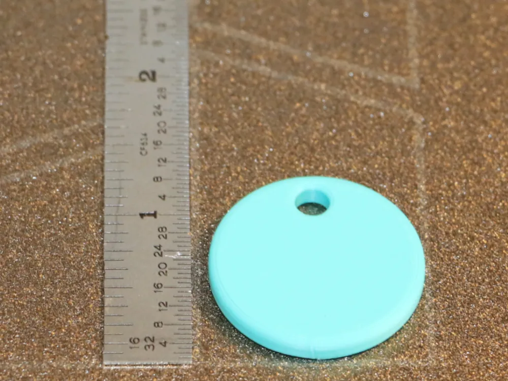 Keychain Blank 30x30mm 15mm Corners