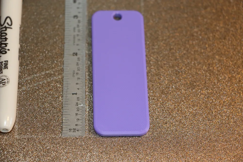 Keychain Blank 30x80mm 6mm Corners, photo 3 of 4 - Keychain Blank 30x80mm 6mm Corners Generative Art