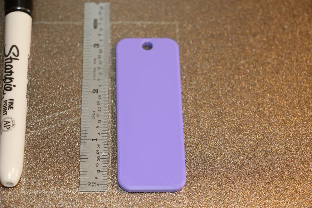 Keychain Blank 30x80mm 6mm Corners, photo 4 of 4 - Keychain Blank 30x80mm 6mm Corners Generative Art