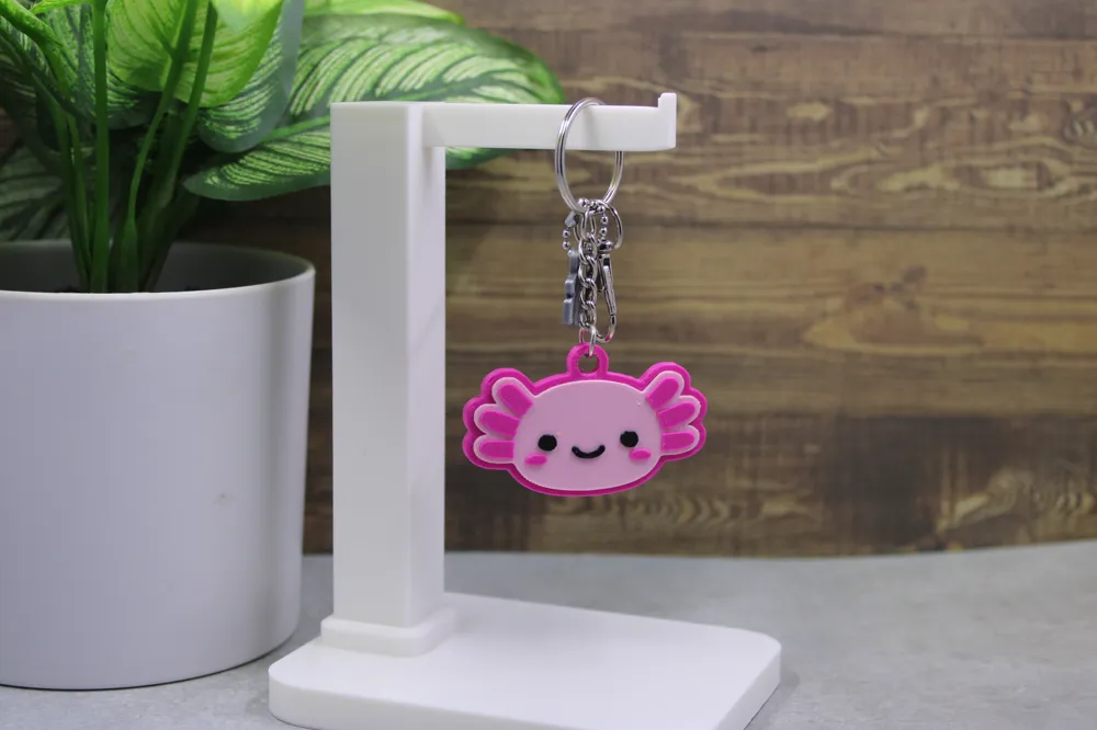 Keychain - Kawaii Axolotl, photo 2 of 4 - Keychain - Kawaii Axolotl Keychains