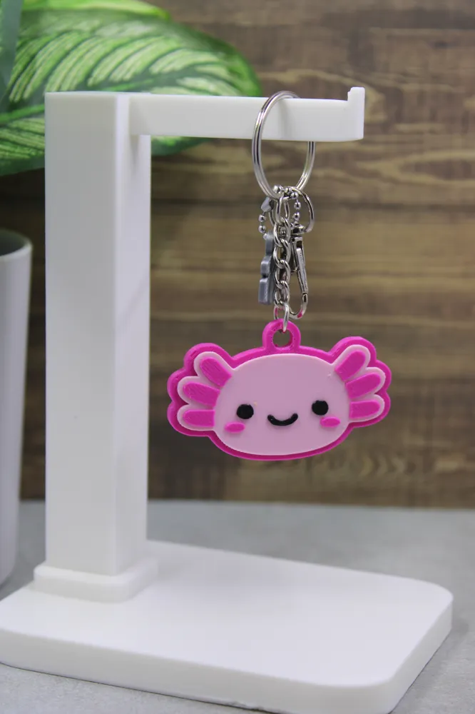 Keychain - Kawaii Axolotl, photo 3 of 4 - Keychain - Kawaii Axolotl Keychains