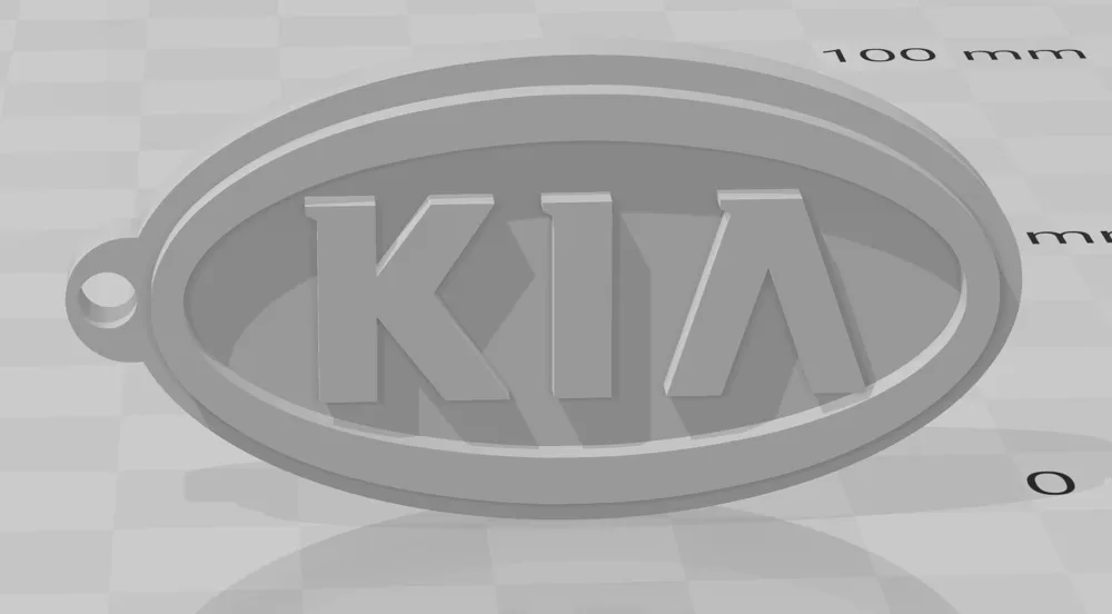 Keychain Kia, photo 2 of 4 - Car Brand Keychains, tr3dcreations
