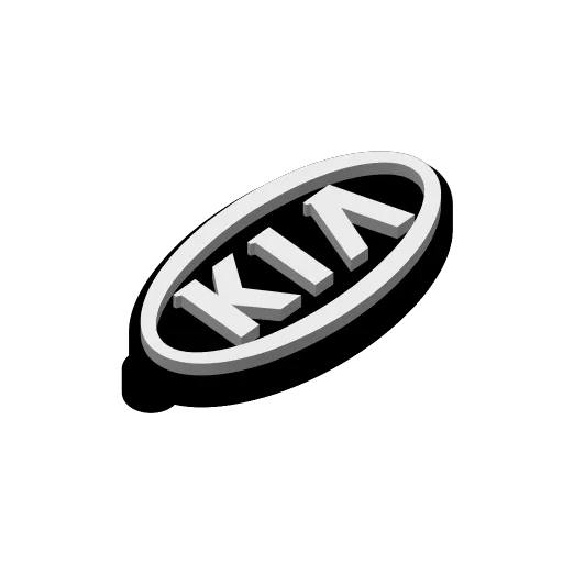 Keychain Kia, another view - Car Brand Keychains, tr3dcreations