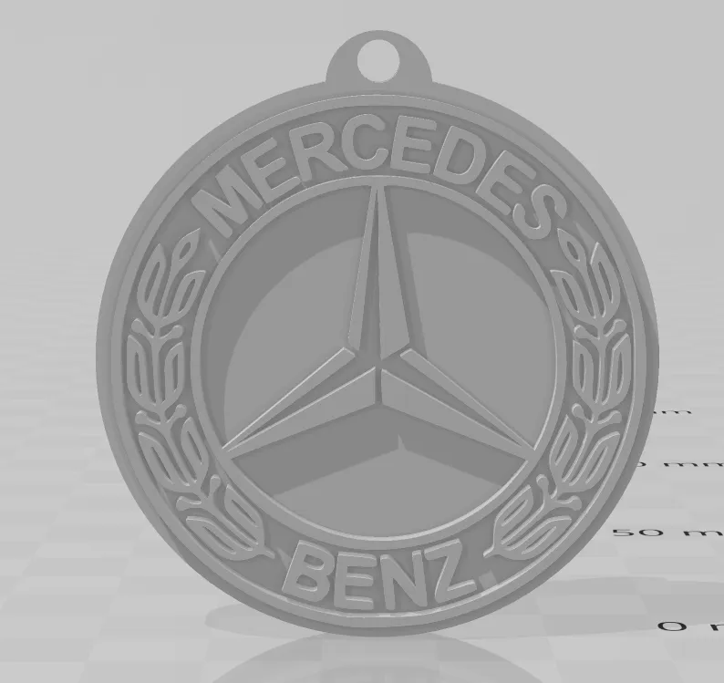 Keychain Mercedes benz, photo 2 of 4 - Car Brand Keychains, tr3dcreations