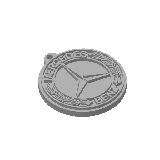 Keychain Mercedes benz, another view - Car Brand Keychains, tr3dcreations