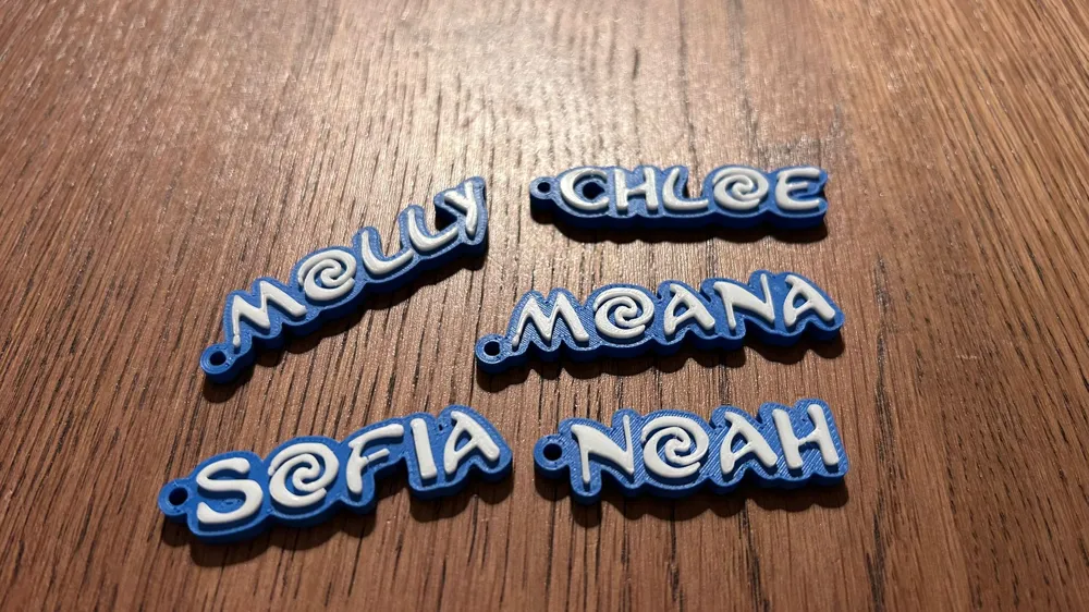 Keychain Moana Font Custom, another view - Photo & Custom Keychains, keychain 2025