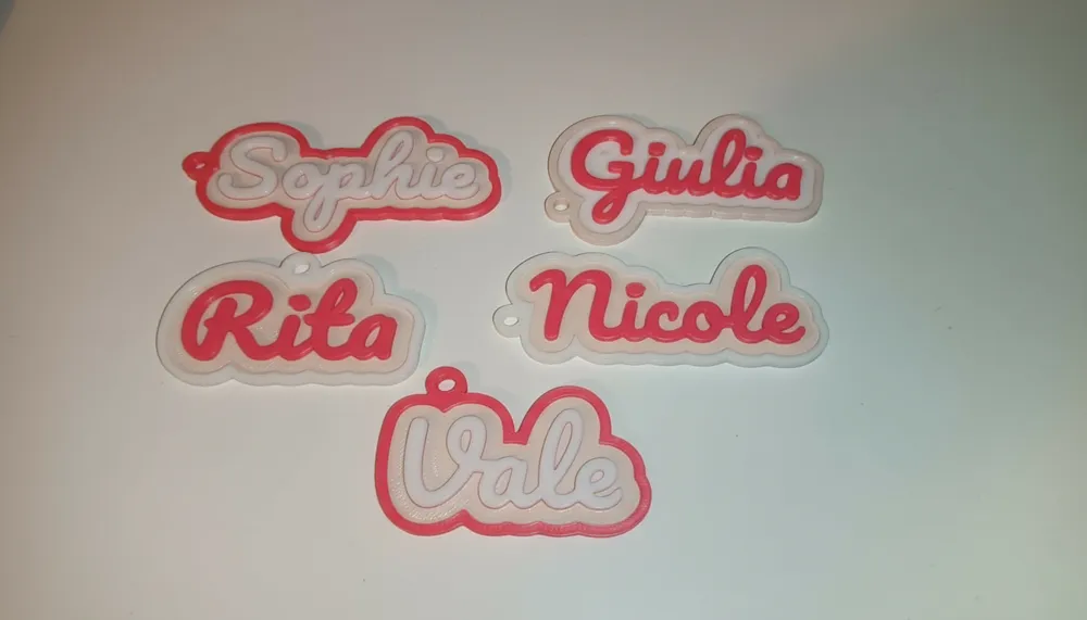 Keychain Name Customizable 3 colors, photo 2 of 4 - Photo & Custom Keychains, pacific