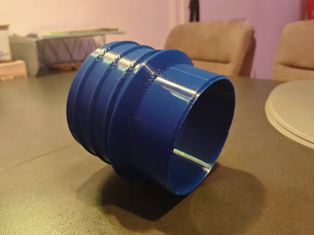 KG / HT / DN 110 to 125mm spiral hose adapter