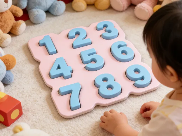 Number Puzzle Board for Kids