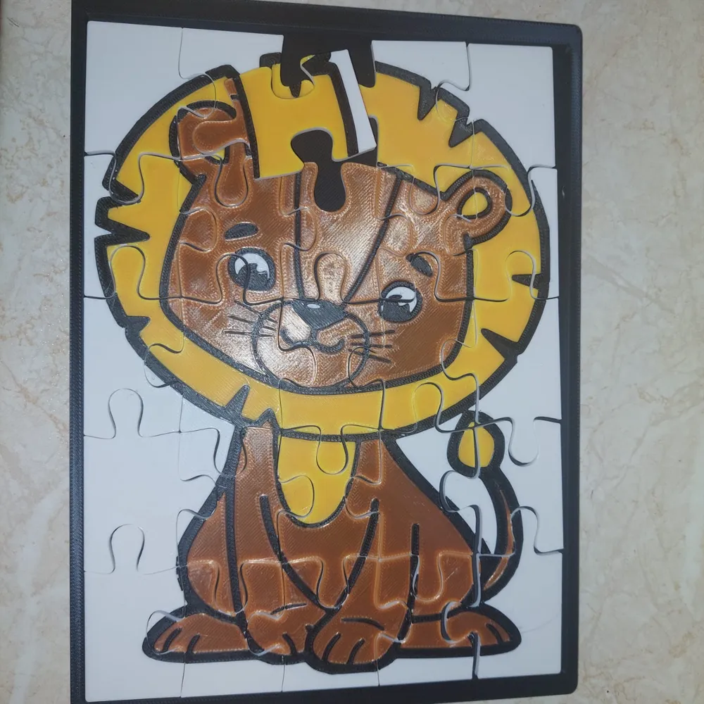 Kids Puzzle Lion, photo 2 of 4 - Kids Puzzle Lion Education